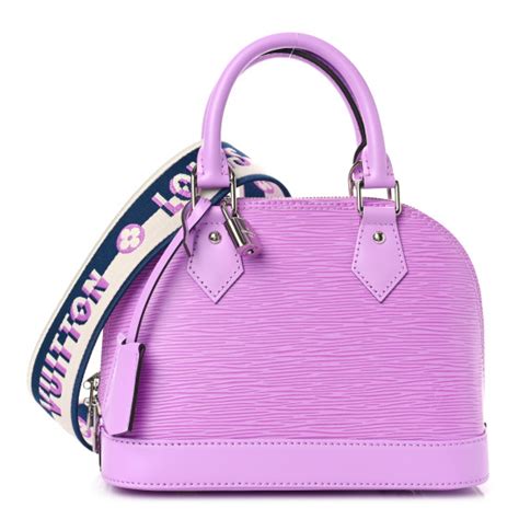 LOUIS VUITTON Epi Jacquard Alma BB Lilac 